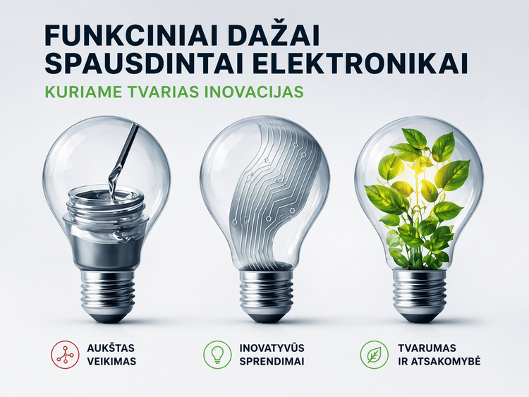 Spausdinta elektronika: nuo idėjos prie pramoninio pritaikymo