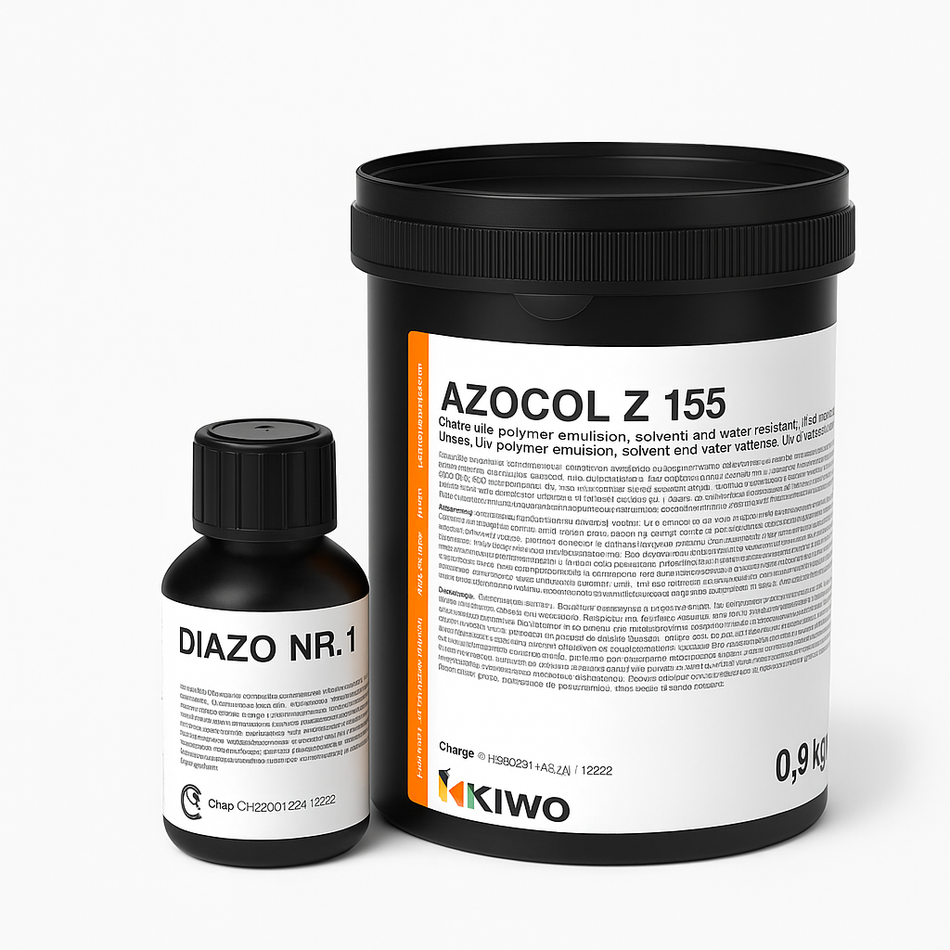 Kiwo Azocol Z-155 Emulsion - Emulsija, 0,90 Kg + Diazo Nr. 1 - 0,0045 Kg